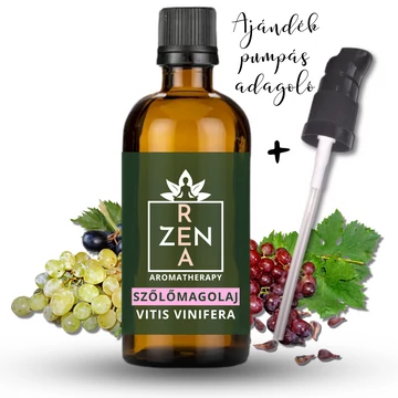 ReaZen 100% tiszta szőlőmagolaj 100ml borostyán üvegben pumpás adagolóval