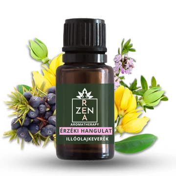 ReaZen Érzéki Hangulat illóolajkeverék 10 ml borostyán üvegben, romantikus és relaxáló aromaterápia