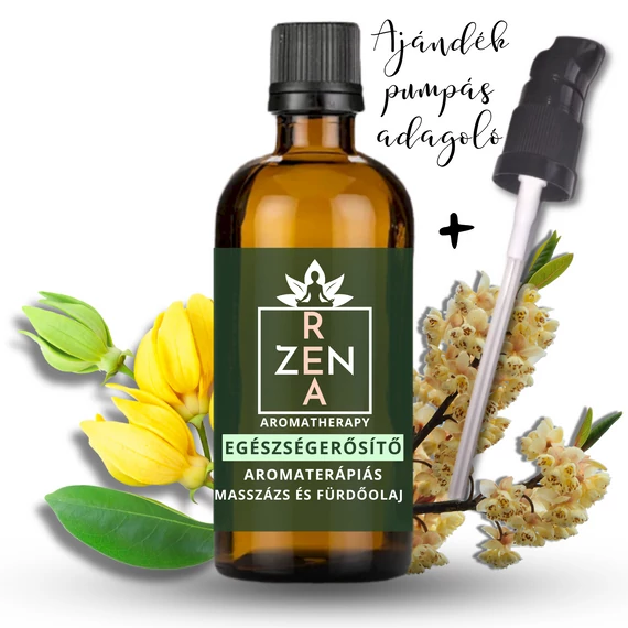 ReaZen Egészségerősítő Fürdő- és Masszázsolaj May Chang és Ylang-Ylang illóolajokkal, frissítő és relaxáló hatással