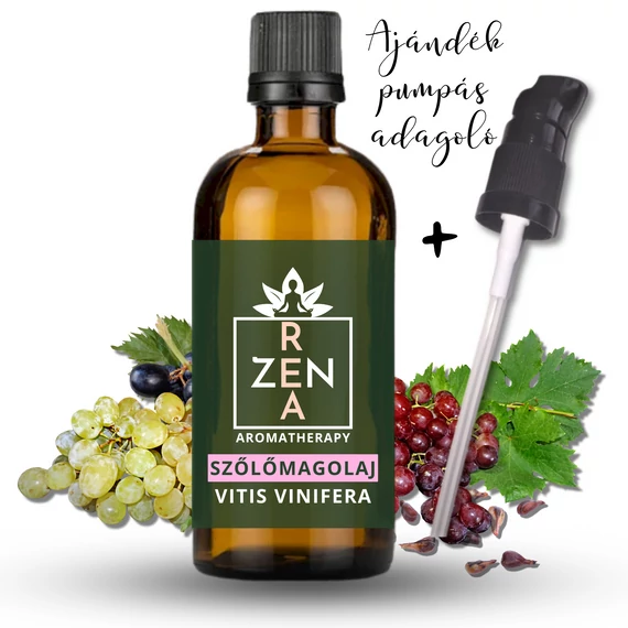 ReaZen 100% tiszta szőlőmagolaj 100ml borostyán üvegben pumpás adagolóval
