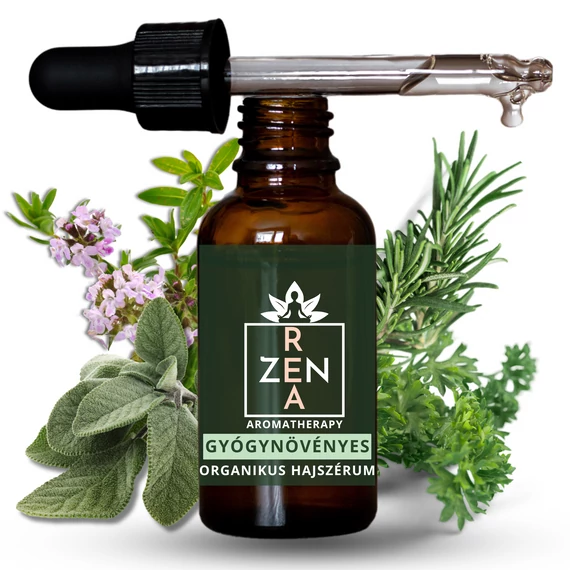 ReaZen Organikus Gyógynövényes Hajszérum 30ml – ricinus és argán olajjal