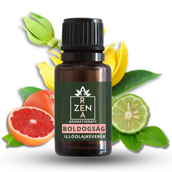 ReaZen Boldogság illóolajkeverék 10 ml borostyán üvegben a pozitív hangulatért