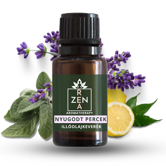 ReaZen Nyugodt Percek illóolajkeverék 10 ml borostyán üvegben, relaxáló és stresszoldó aromaterápia
