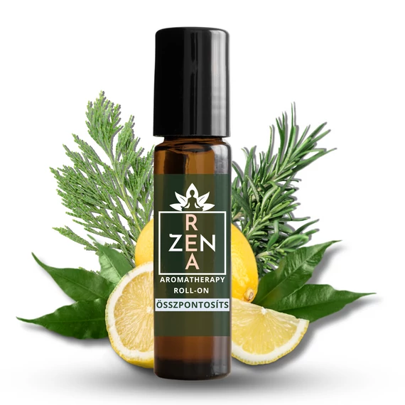 ReaZen Összpontosíts aromaterápiás roll-on rozmaring, ciprus és citrom illóolajokkal, koncentráció és mentális frissesség